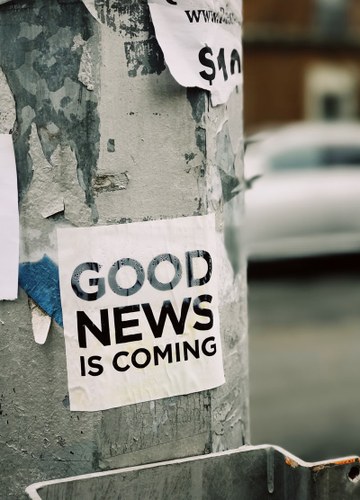Good news is coming - Photo creative commons by Jon Tyson