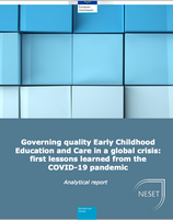 report appena pubblicato dalla Commissione Europea - DG Educazione e Cultura 'Governing quality early childhood education and care in a global crisis. First lessons learned from the COVID-19 pandemic'