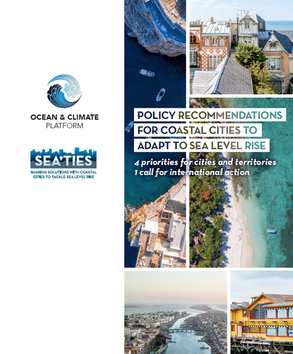 A cover page with images of coastal panoramas