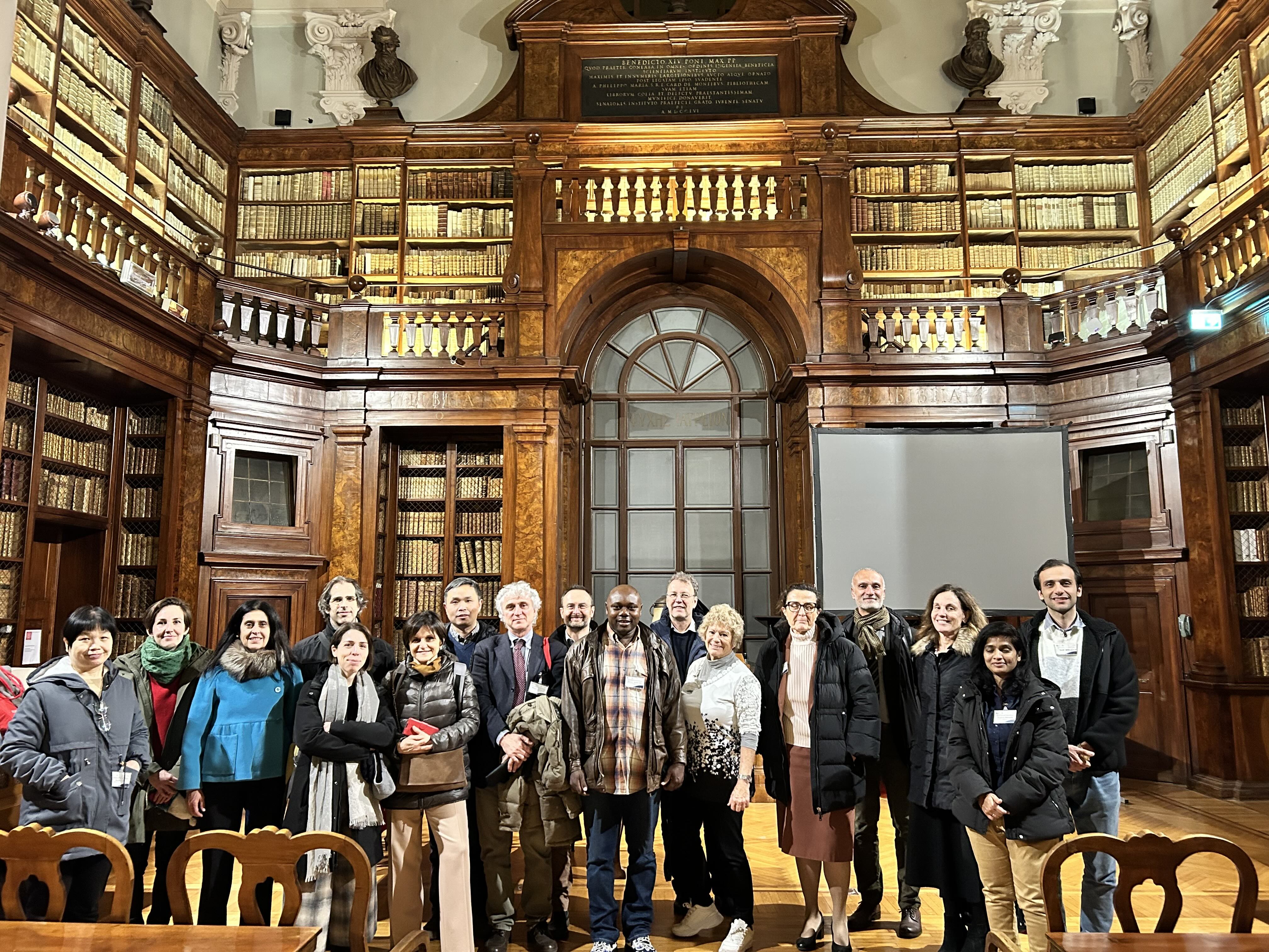 The Group visiting the Marsili Museum