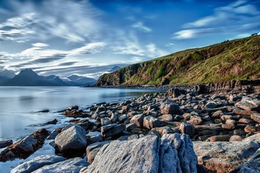 Image of a rocky coast on a sunny day