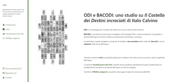 ODI web-app homepage