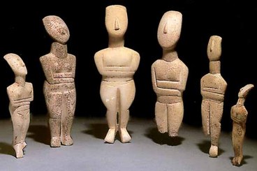 Cycladic Figurines_canonical type_Ancient Early Cycladic