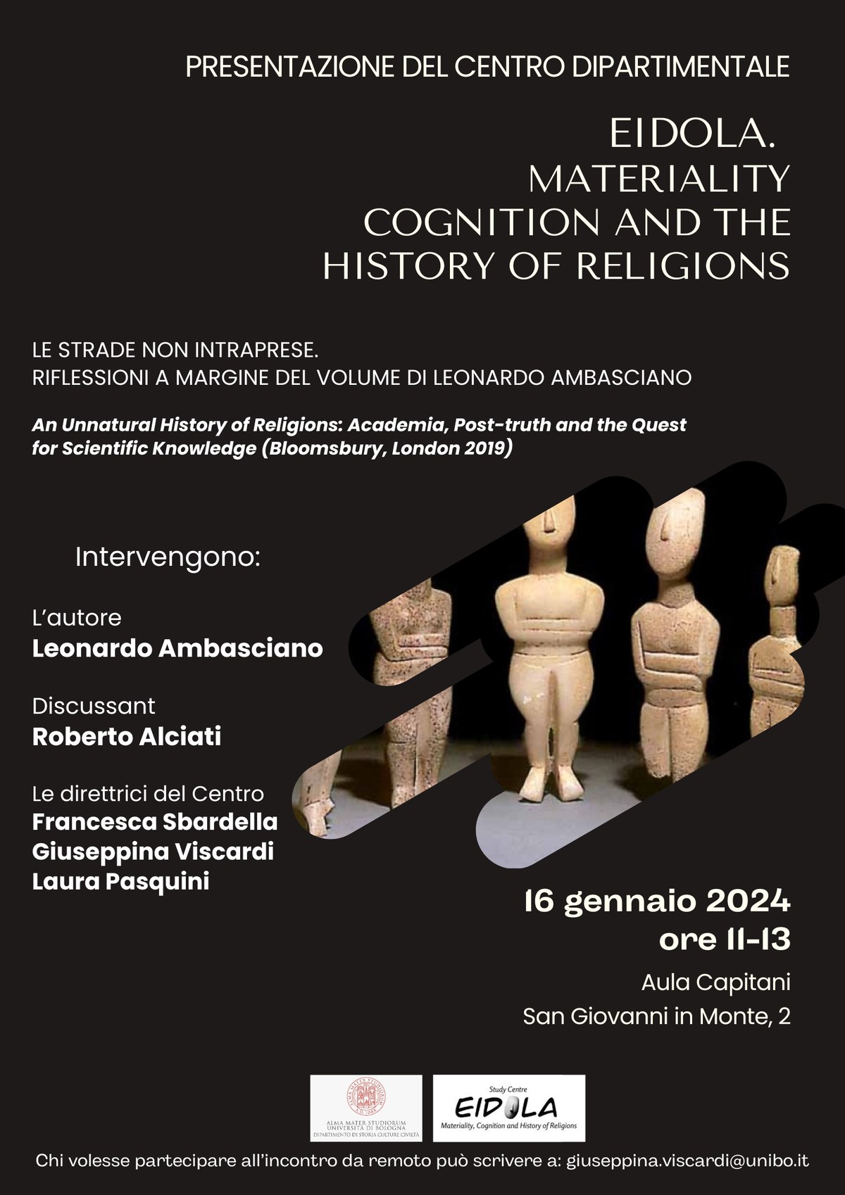 Locandina EIDOLA-Presentazione del nuovo Centro dipartimentale