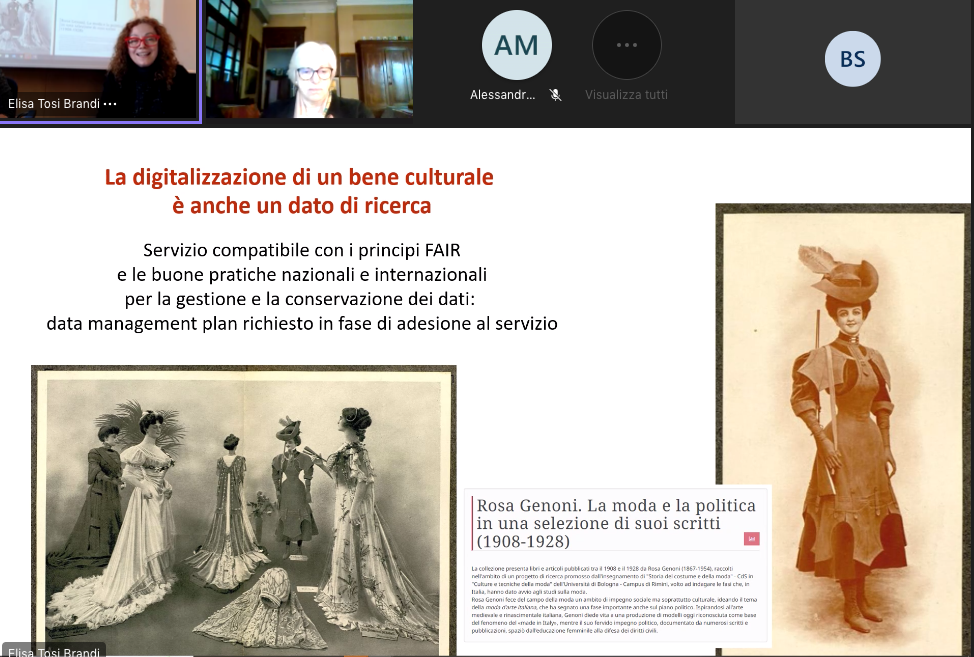 Marialaura Vignocchi, Rosa Genoni nelle collezioni digitali di AMS Historica: nuove prospettive di ricerca, conservazione e valorizzazione del patrimonio culturale della moda