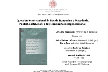 Questioni etno-nazionali in Bosnia Erzegovina e Macedonia. Politiche, istituzioni e (dis)continuità intergenerazionali