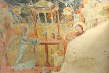 Annunciation, Mystras, kathlikon presso il monastero di Pantanassa