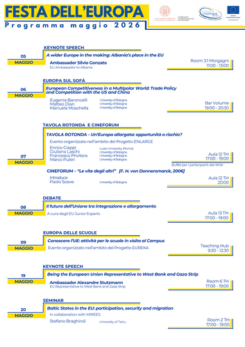 Volantino completo festa dell'Europa