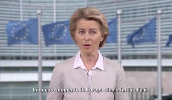 La Presidente della Commissione europea, Ursula von der Leyen