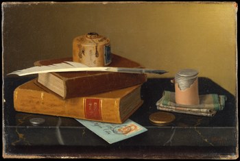 William Michael Harnett, The Banker's Table, 1877