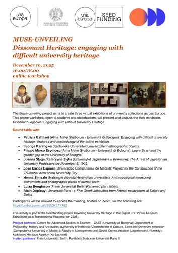 Locandina con il programma dell'evento